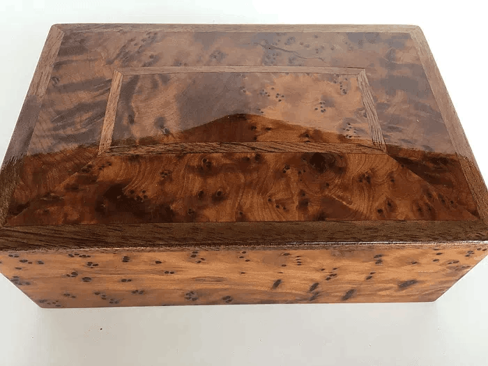 T3- Thuya Burl Box Jewelry box, Cufflinks Box 18x12x6cm