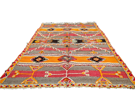 Naima Vintage Handwoven Rug 8x5ft / 240x155cm