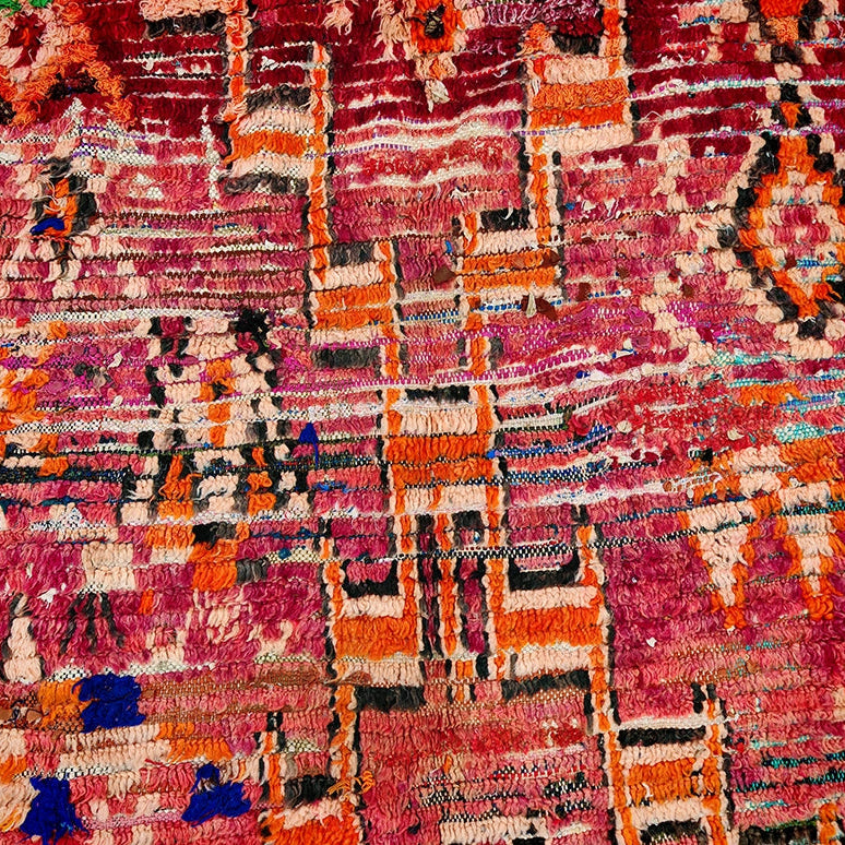 Vintage Moroccan Patchwork Rug 7.8x4.4ft / 240x135cm