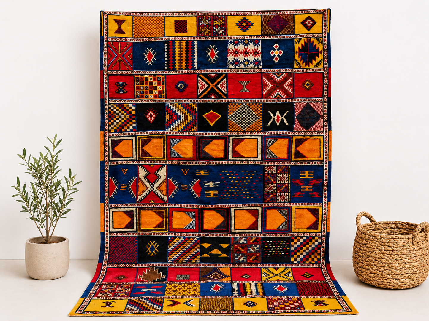 Authentic Moroccan Taznakht Rug 8.2x5 ft/ 250x150cm