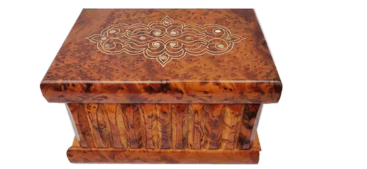 T109-Inlaid Magical Secret Box . Silver and Mother of Pearl.7.5x5x4.5