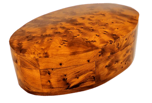 T114- Jewelry, Cufflinks Box.5x3x1.9".Thuya Burl Christmas gift, Birthday