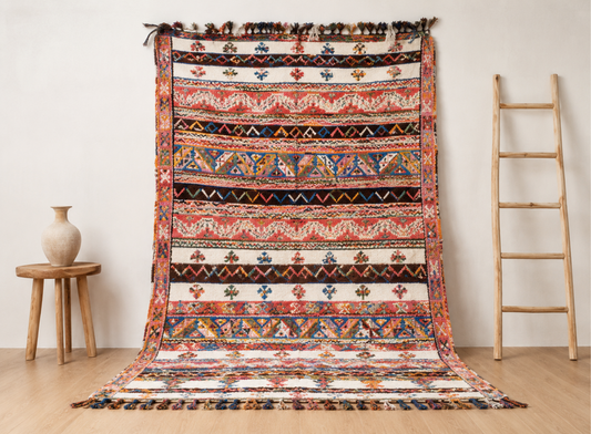 75-T152152- Handmade Square Moroccan Berber Rug. Medium Size/ 5×5 ft
