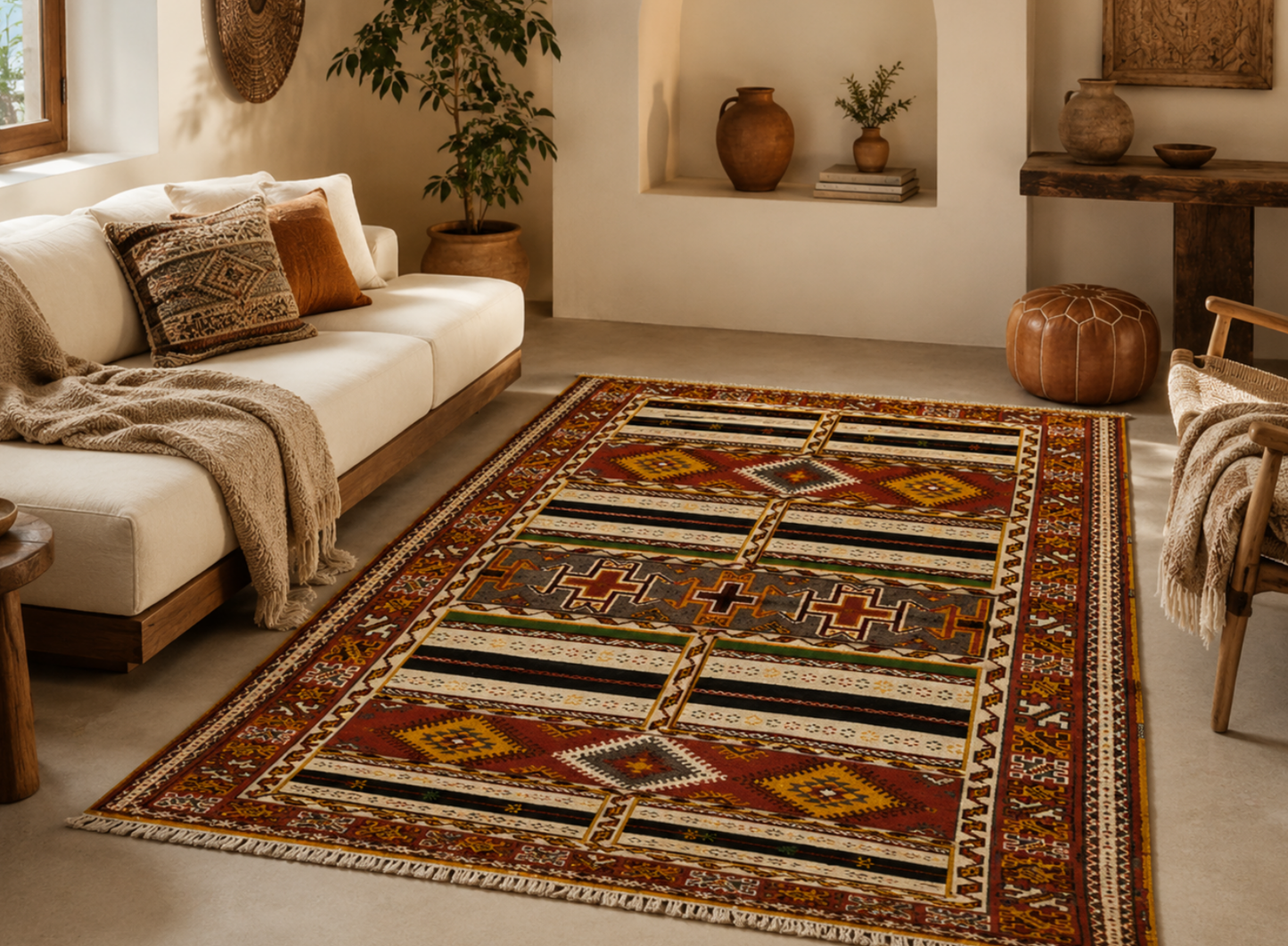 Ghita Authentic Moroccan Rug  8.2x4.8 ft/ 250x148cm