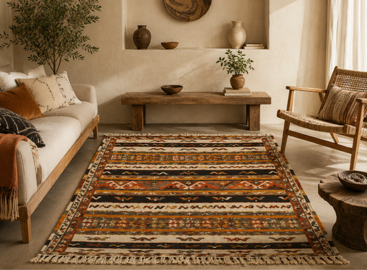 Authentic Moroccan Taznakht Rug  6.9x3.9 ft/ 200x120cm