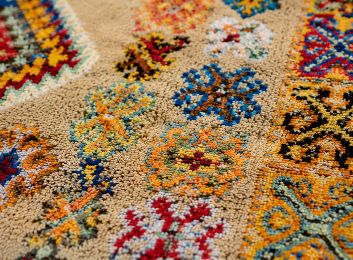 Dounia vintage Moroccan Tribal Rug Traditional Berber pattern 9.8x5.8 ft/ 300x178cm