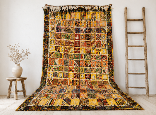 67-TML250150- Handmade Moroccan Berber Rug/8.2x4.9 ft