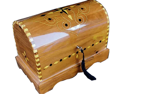 T114- Victorian Design Jewelry Chest for Jewelry, Cufflinks,Stones.9.4x5.11x6.6"