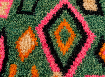 Leila  Moroccan Beni Ourain Rug 4.4x3.7 ft/ 135x115cm