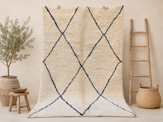 Bahia Berber Moroccan Rug 8.8x5.4 ft/ 270x165 cm
