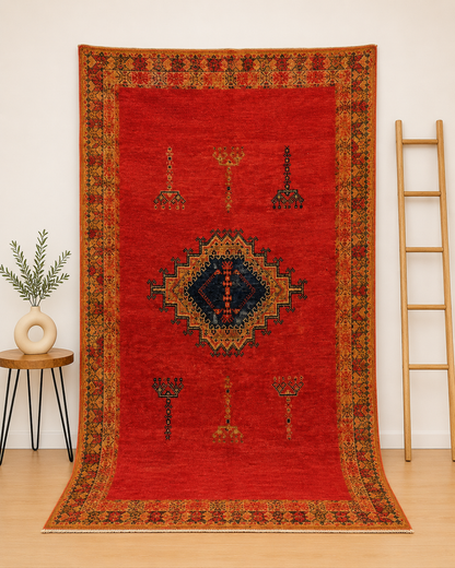 Unique Vintage Moroccan Rug 250x170cm/8.2x5.5ft
