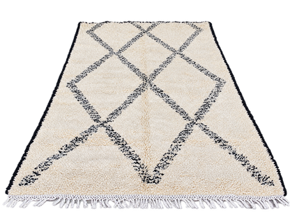Kenza. Beni Ouarain Handmade Rug- 8x6.5ft/ 252x200cm