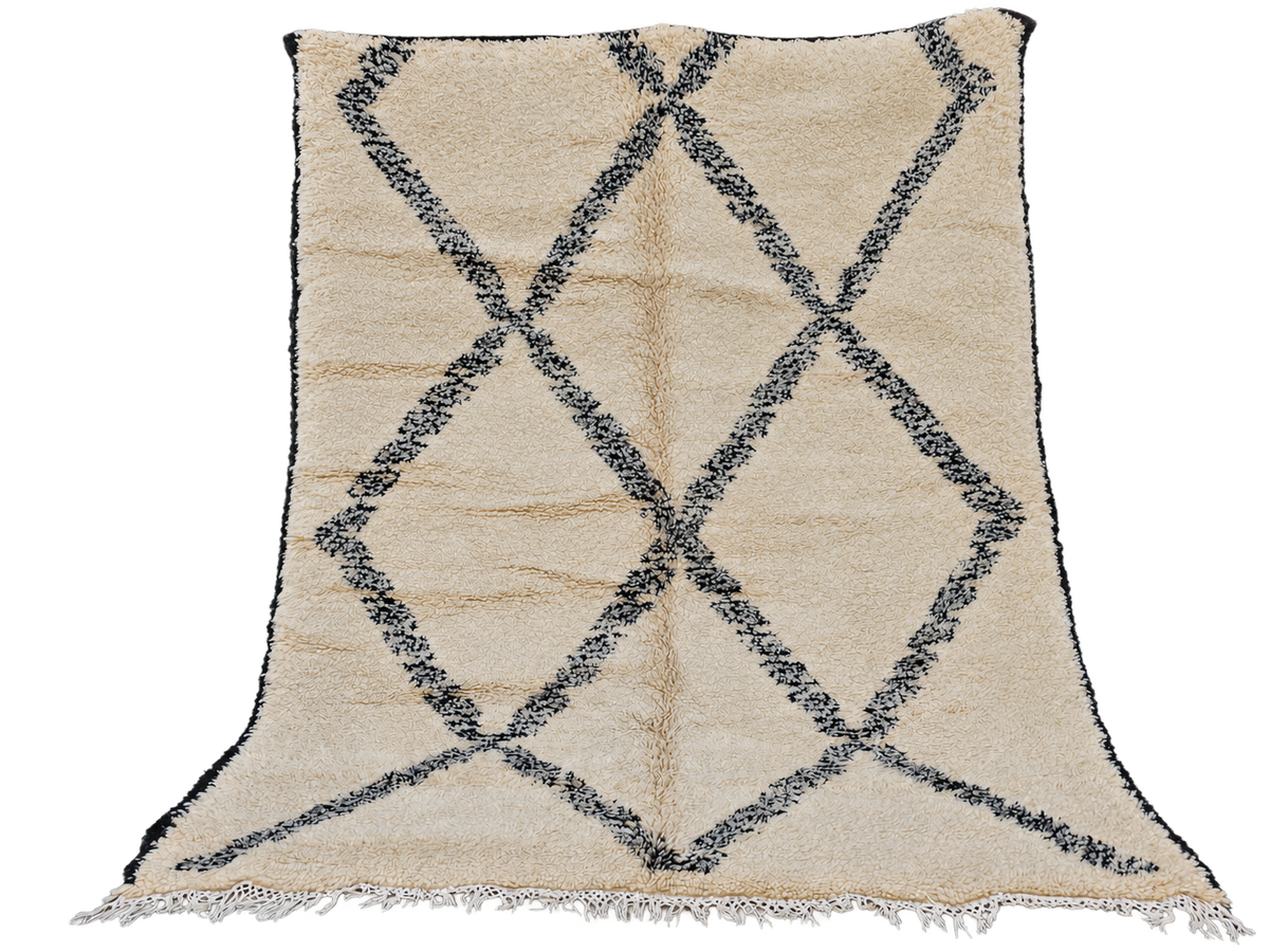 Kenza. Beni Ouarain Handmade Rug- 8x6.5ft/ 252x200cm