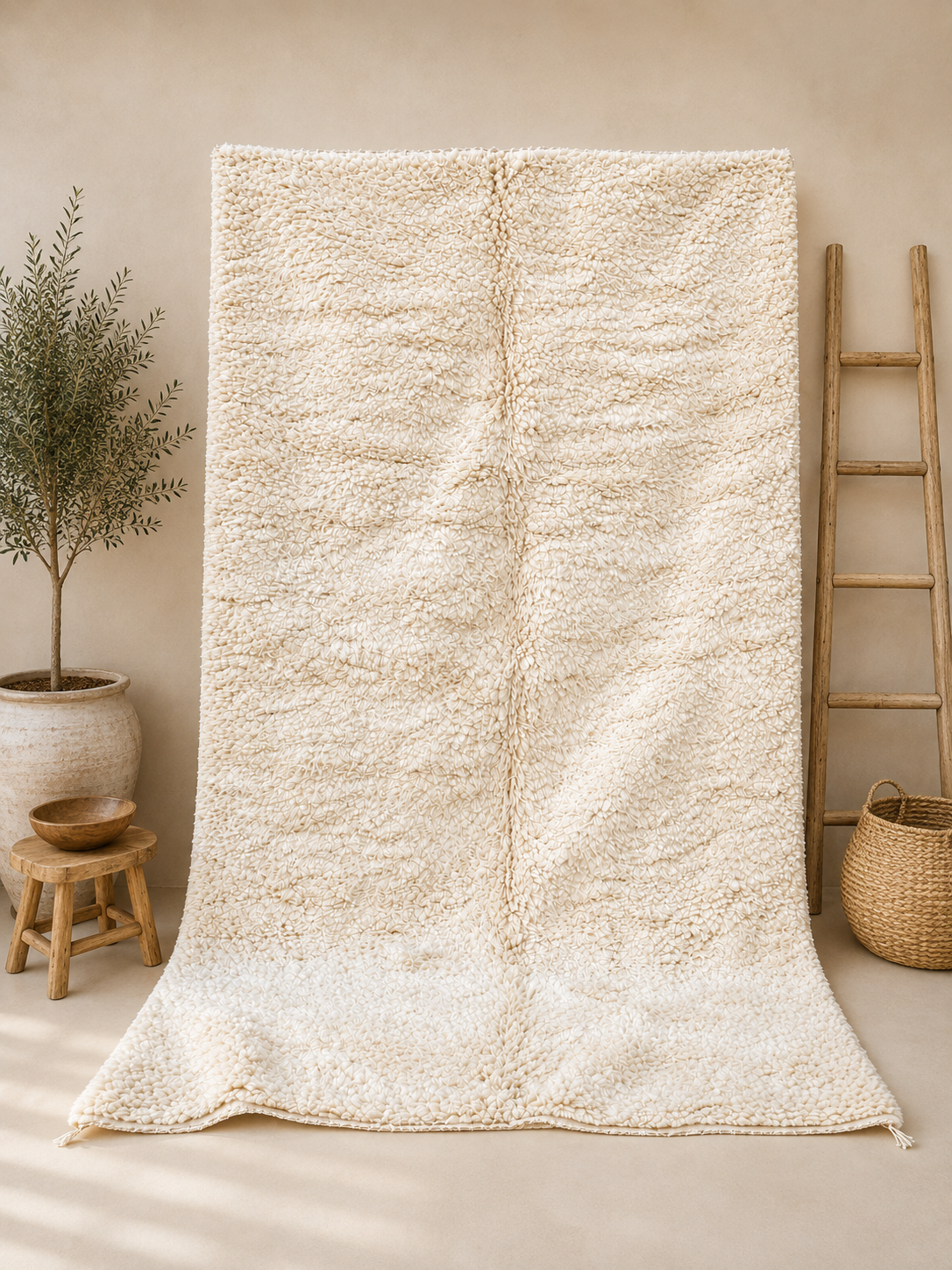 Nawal Authentic Moroccn Rug Beni Ouarain 8.5 x5 ft / 260x155cm