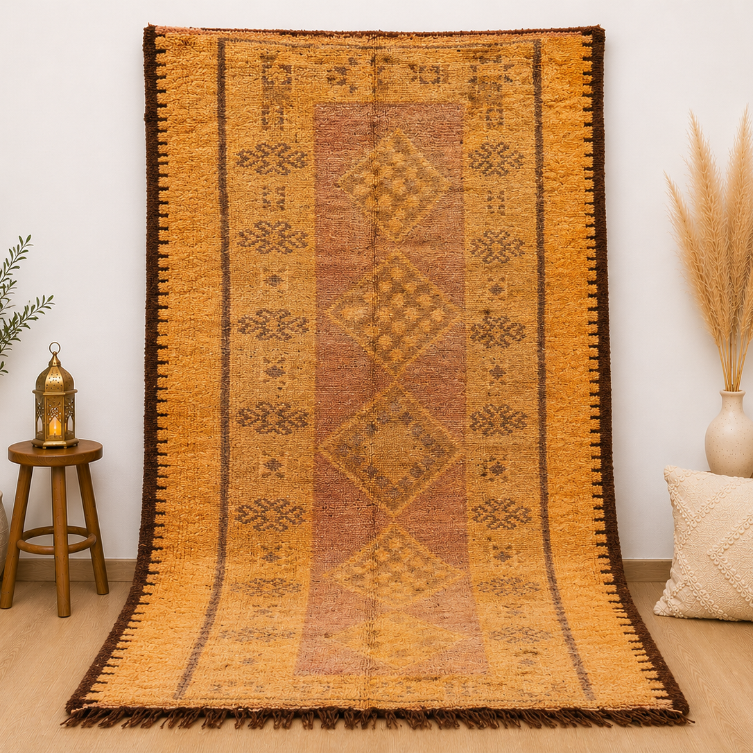 Vintage Moroccan Taznakht Rug