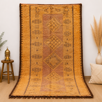 Vintage Moroccan Taznakht Rug