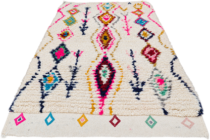 Basma Colourful berber Rug 4.5x1.9ft- 140x60 cm