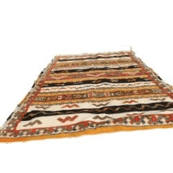 63-TSM200120-Traditional Handmade Moroccan Berber Rug /6.5x3.9 ft Camel Wool Carpet