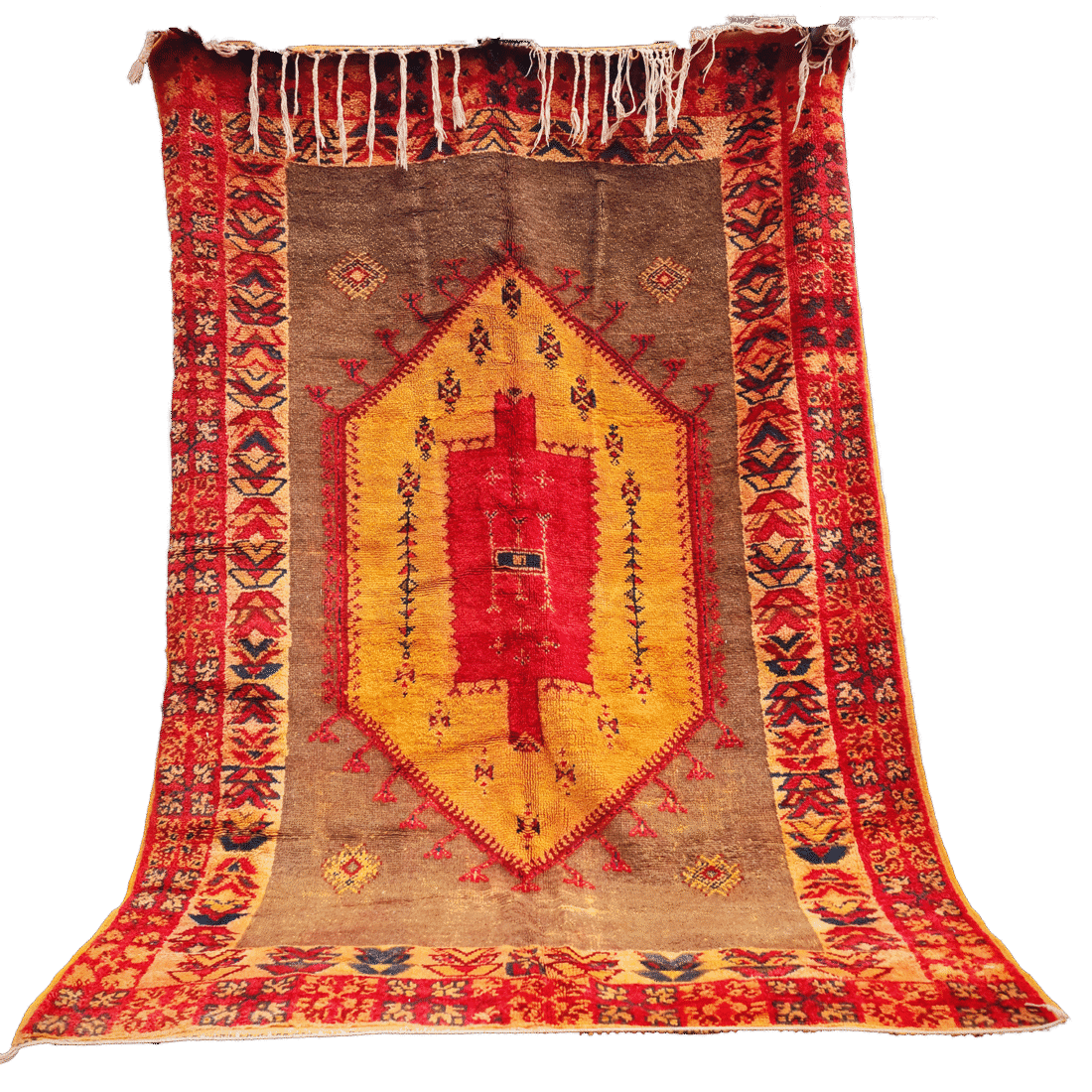 R305-Antique Handmade Moroccan Rug 100% wool 240x160