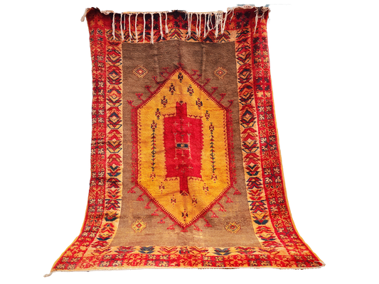 R305-Antique Handmade Moroccan Rug 100% wool 240x160