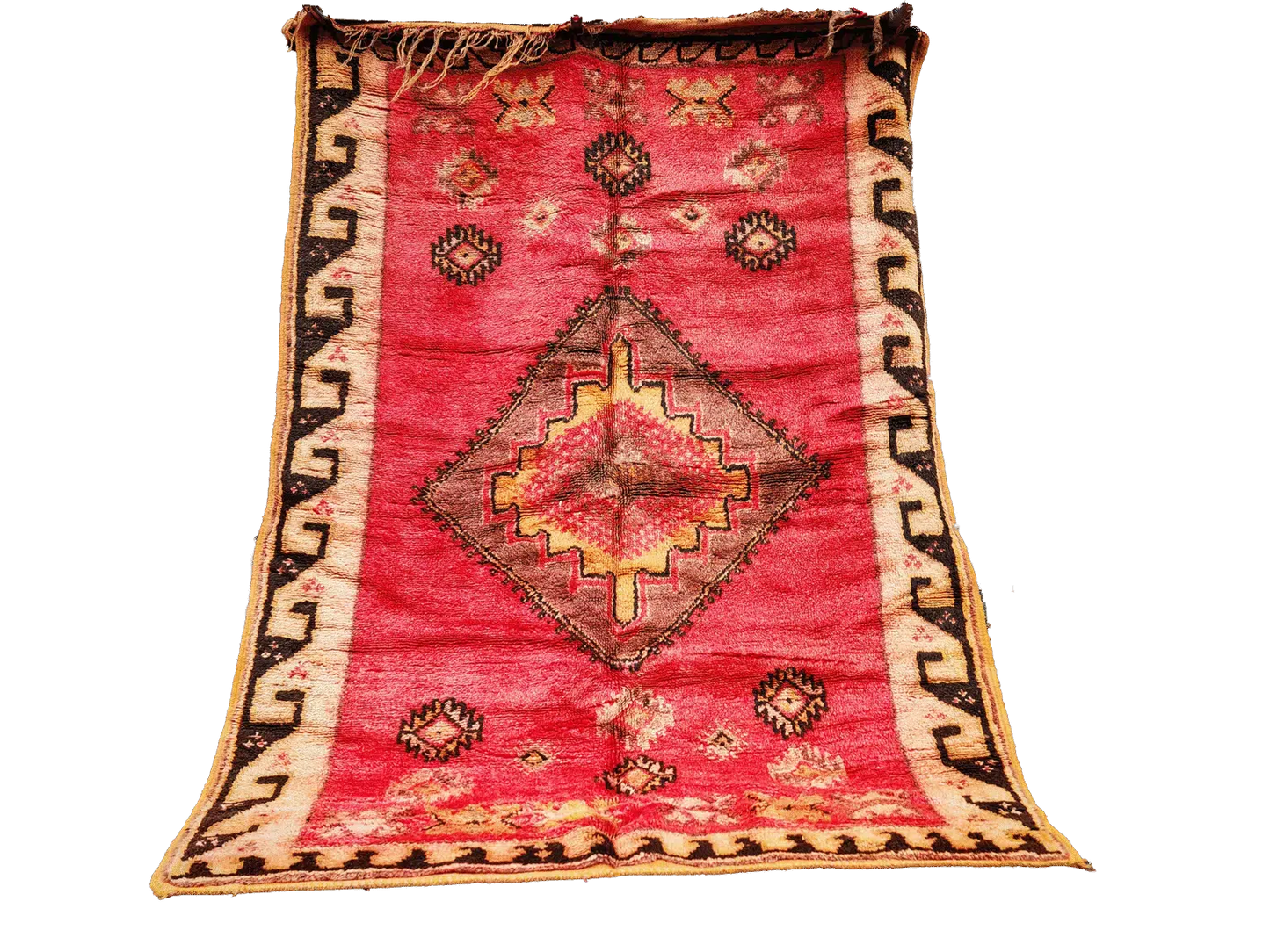 Antique Handmade Moroccan Rug 100% wool 180x145 cm