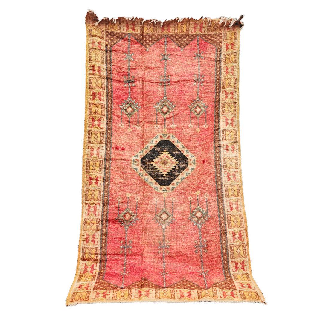 R306-Antique Handmade Moroccan Rug 100% wool 240×160