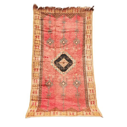 R306- Vintage Moroccan Taznakht Rug 100% wool 240×160