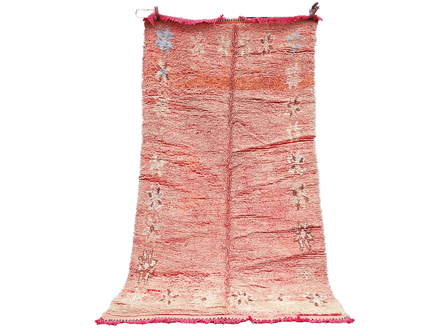 R311-Vintage  Handmade Moroccan Berber Rug 100% wool 200×130 cm