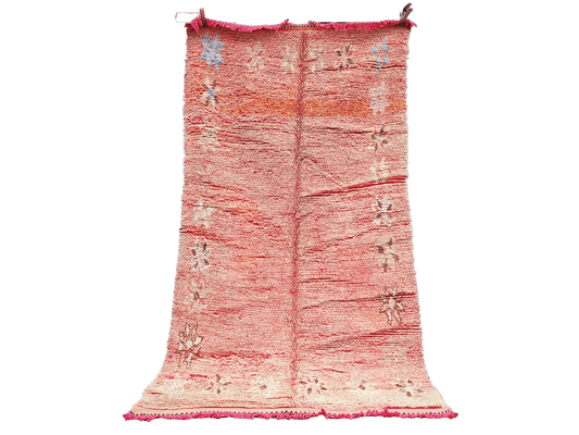 R311-Vintage  Handmade Moroccan Berber Rug 100% wool 200×130 cm