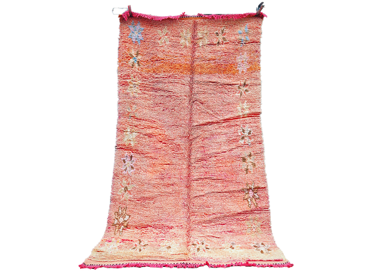 R311-Vintage  Handmade Moroccan Berber Rug 100% wool 200×130 cm