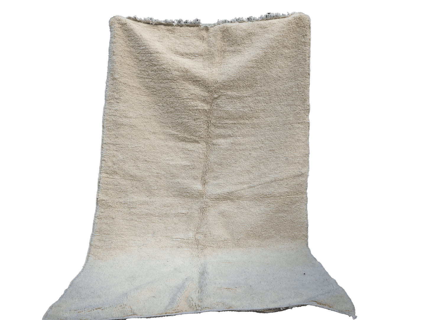 RB314Authentic Cream Beni Ouarain  Moroccan Rug 100%wool Berber Carpet8.5x5.2 ft 260x160cm