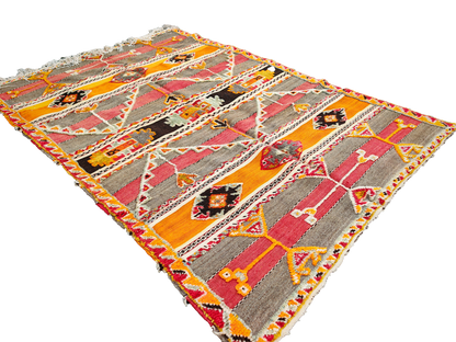 Naima Vintage Handwoven Rug 8x5ft / 240x155cm