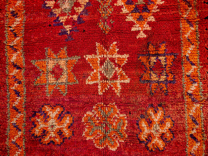 R312-Vintage Moroccan Rug – Handwoven Amazigh Artistry 100% wool 190x108 cm