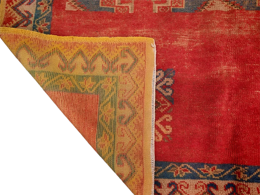 R313-Antique Handmade Moroccan Rug 100% wool 265x162 cm