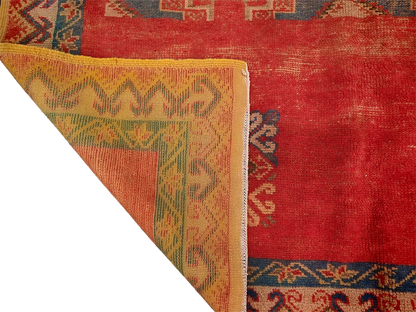 R313-Antique Handmade Moroccan Rug 100% wool 265x162 cm