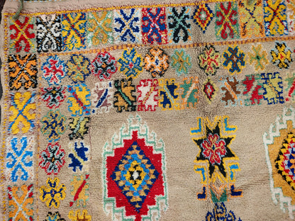 Dounia vintage Moroccan Tribal Rug Traditional Berber pattern 9.8x5.8 ft/ 300x178cm