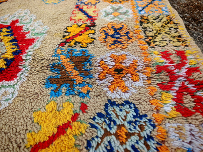 Dounia vintage Moroccan Tribal Rug Traditional Berber pattern 9.8x5.8 ft/ 300x178cm