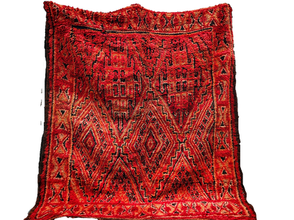Amal Vintage Moroccan  Rug  100% wool -7.5x5.9 ft/ 230x180cm