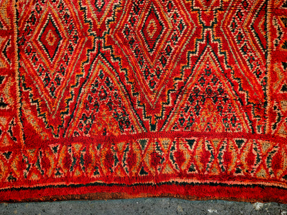 Amal Vintage Moroccan  Rug  100% wool -7.5x5.9 ft/ 230x180cm