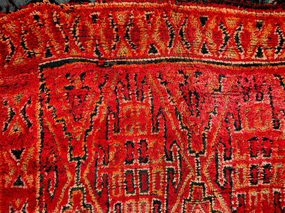 Amal Vintage Moroccan  Rug  100% wool -7.5x5.9 ft/ 230x180cm