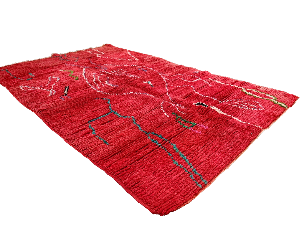 Salma Moroccan Beni Ourain Rug  6.2x3.9 ft /192x120cm