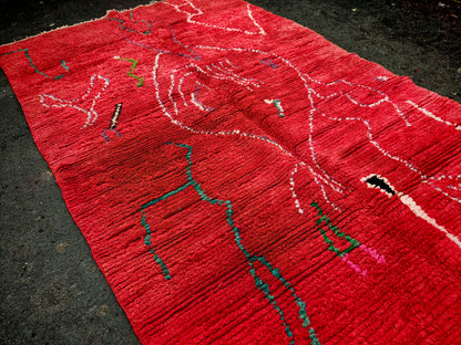 Salma Moroccan Beni Ourain Rug  6.2x3.9 ft /192x120cm