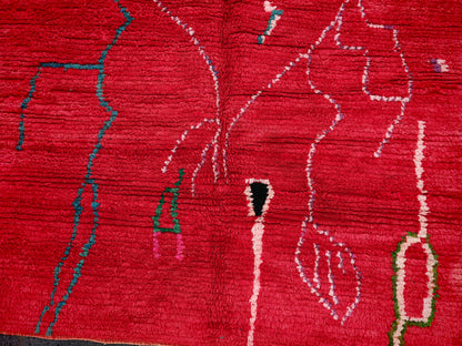 Salma Moroccan Beni Ourain Rug  6.2x3.9 ft /192x120cm