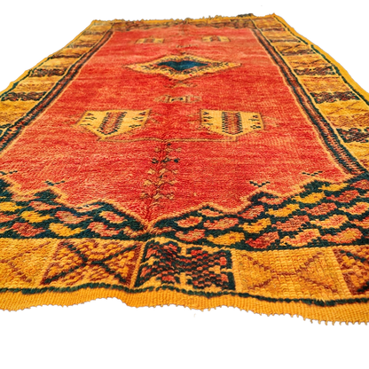 Vintage Moroccan Taznakht Rug 6.3x3.2 ft/ 195x100 cm