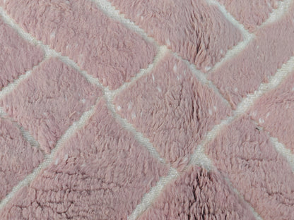 Rim Pink Moroccan Berber Rug- 7.5x5.1 ft/ 230x158cm