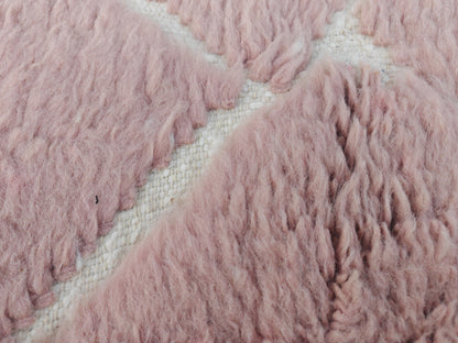 Rim Pink Moroccan Berber Rug- 7.5x5.1 ft/ 230x158cm