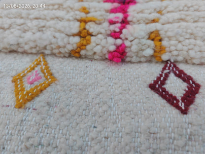 Basma Colourful berber Rug 4.5x1.9ft- 140x60 cm