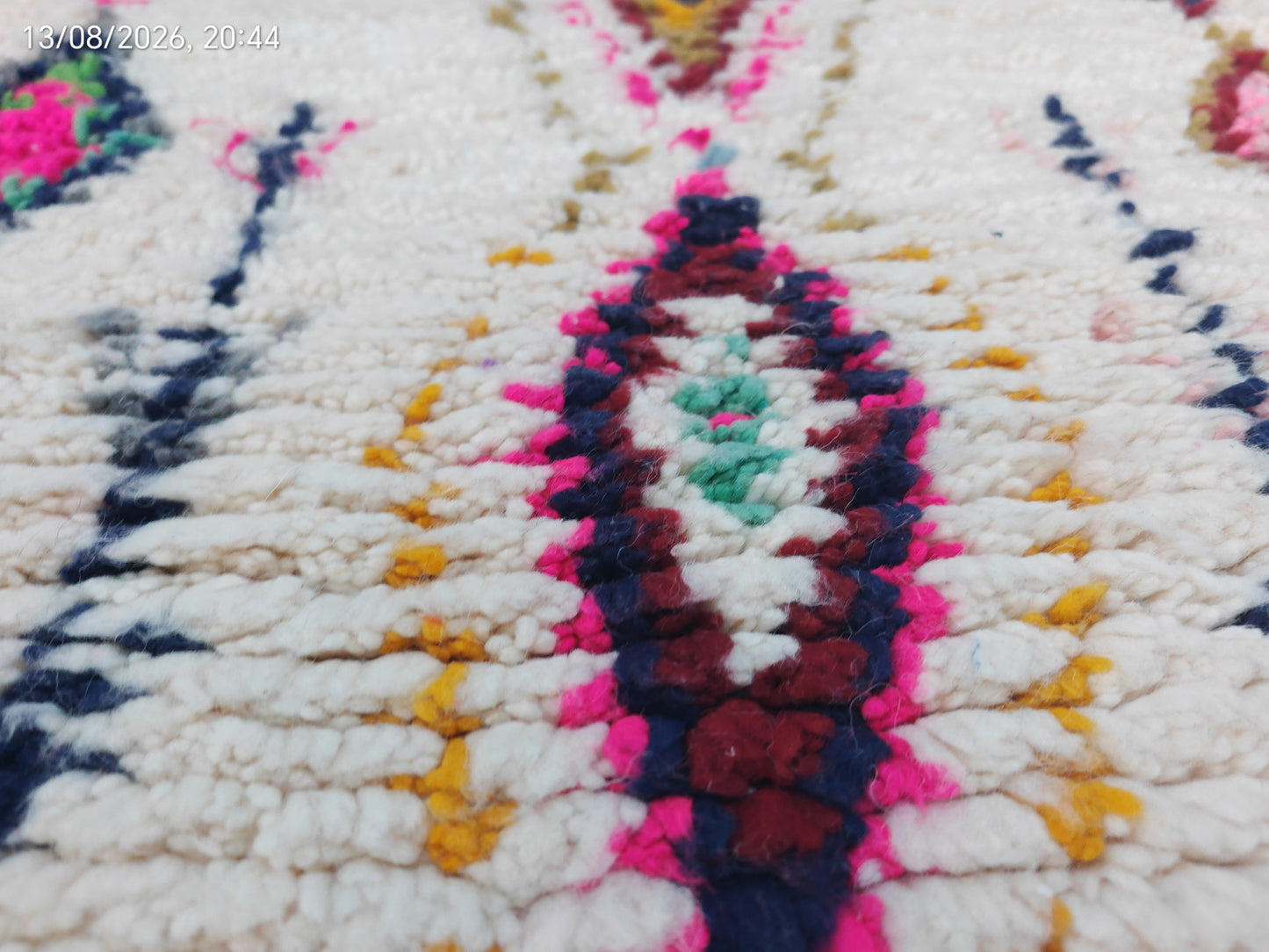 Basma Colourful berber Rug 4.5x1.9ft- 140x60 cm