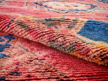 Houda Rug. Vintage Taznakht Rug-6.7x3 ft/ 200x100cm