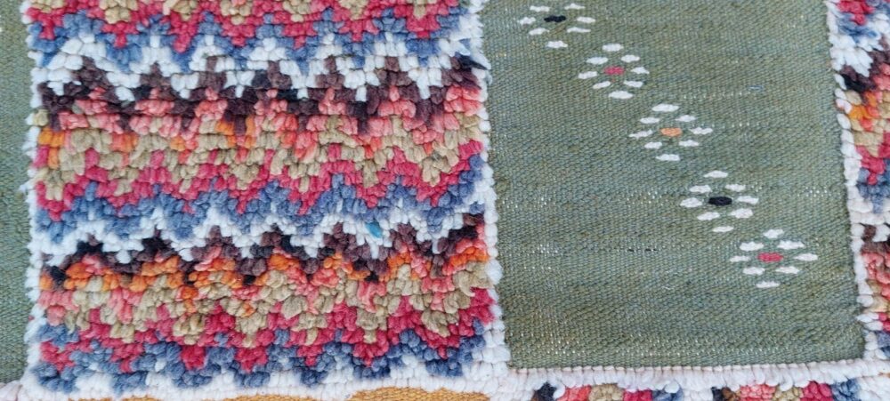 60-TML250150- Colourful Hard Wearing Moroccan Rug. 8.2x5 Ft Handmade Camel Wool Berber Carpet - Image 8